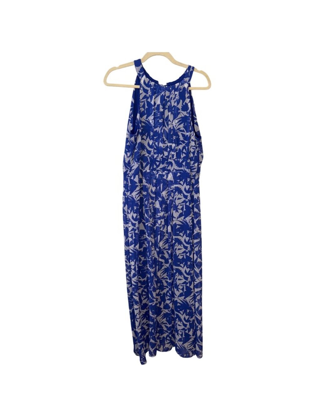 Ronni Nicole Blue & White Floral Maxi Dress 16P